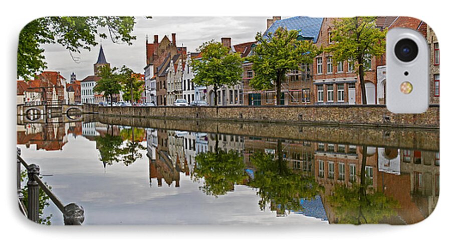 Brugge iPhone 7 Case featuring the photograph Reflections of Brugge by David Freuthal