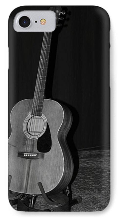 Music iPhone 7 Case featuring the photograph Robyn Hitchcock's Guitar by Lauri Novak