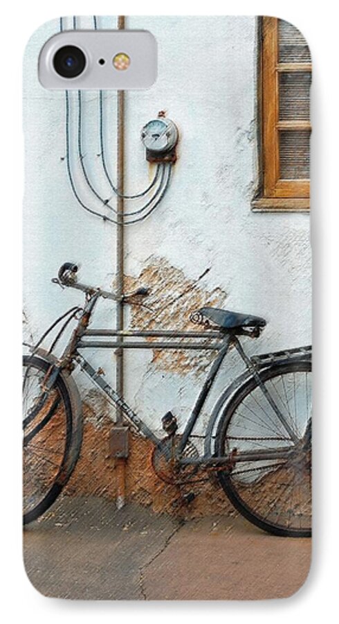 Old Bicycle iPhone 7 Case featuring the photograph Rough Bike by Robert Meanor