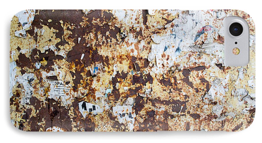 Abstract iPhone 7 Case featuring the photograph Rust Paper Texture by John Williams