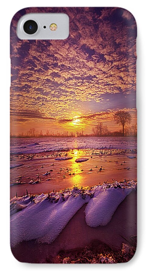 Clouds iPhone 7 Case featuring the photograph Safely Secluded In A Far Away Land by Phil Koch