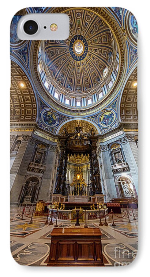 Catholic iPhone 7 Case featuring the photograph Saint Peter's Grandeur by Inge Johnsson