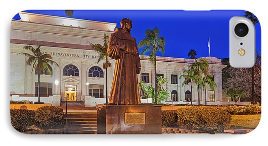 Ventura City Hall iPhone 7 Case featuring the photograph San Buenaventura City Hall by Susan Candelario