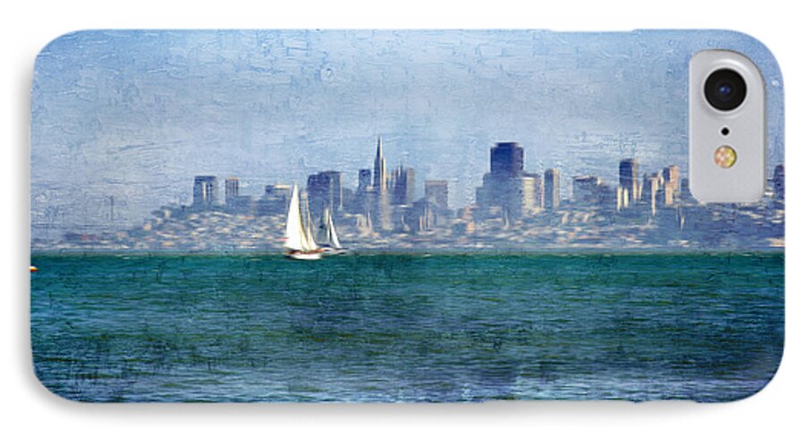 Impressionistic iPhone 7 Case featuring the photograph San Francisco Bay by Serena King
