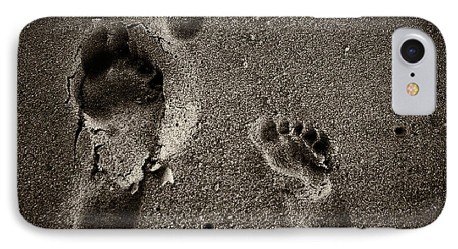 Sand iPhone 7 Case featuring the photograph Sand Feet by Lora Lee Chapman
