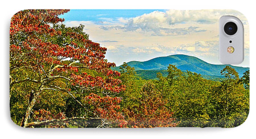 Scenic Mountain Overlook iPhone 7 Case featuring the photograph Scenic Overlook Blue Ridge Parkway by The James Roney Collection