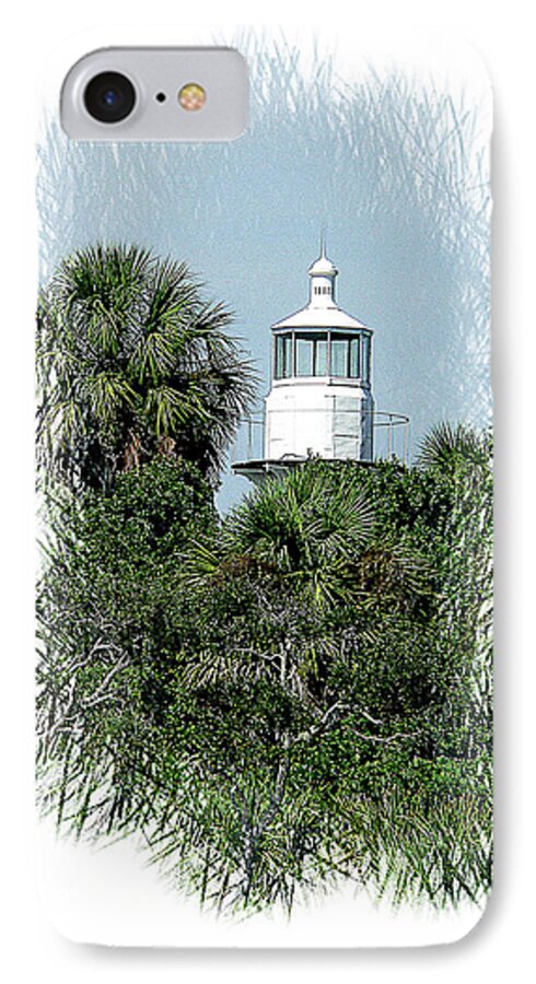 Lighthouse iPhone 7 Case featuring the photograph Seahorse Key Light by Gordon Engebretson