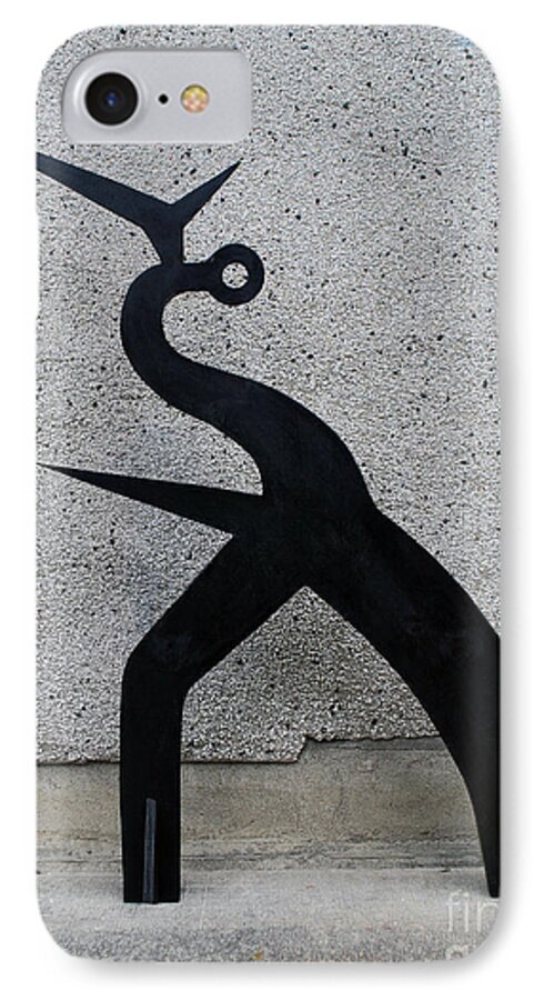 Sculpture iPhone 7 Case featuring the mixed media Shadow #1 by Bill Thomson
