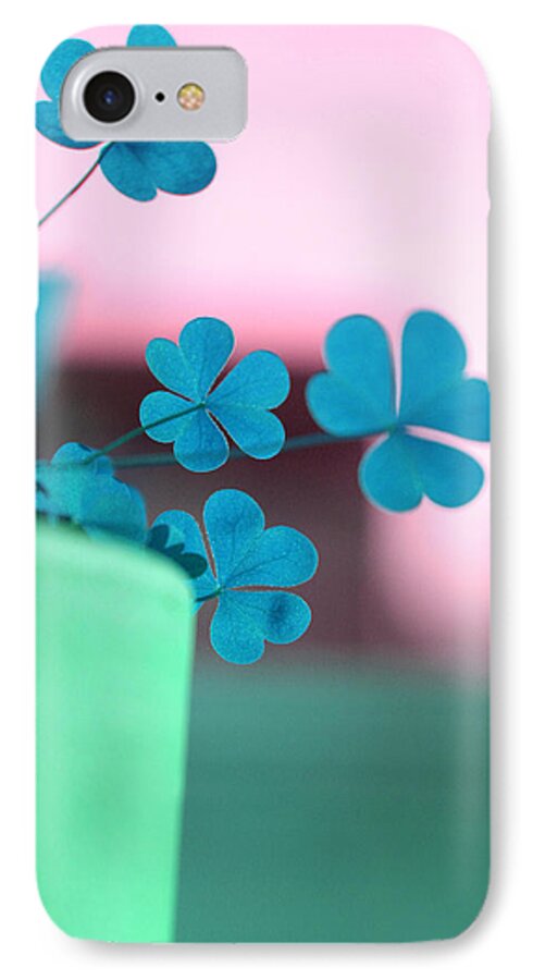 Blue iPhone 7 Case featuring the photograph Shamrock Pot V by Emanuel Tanjala