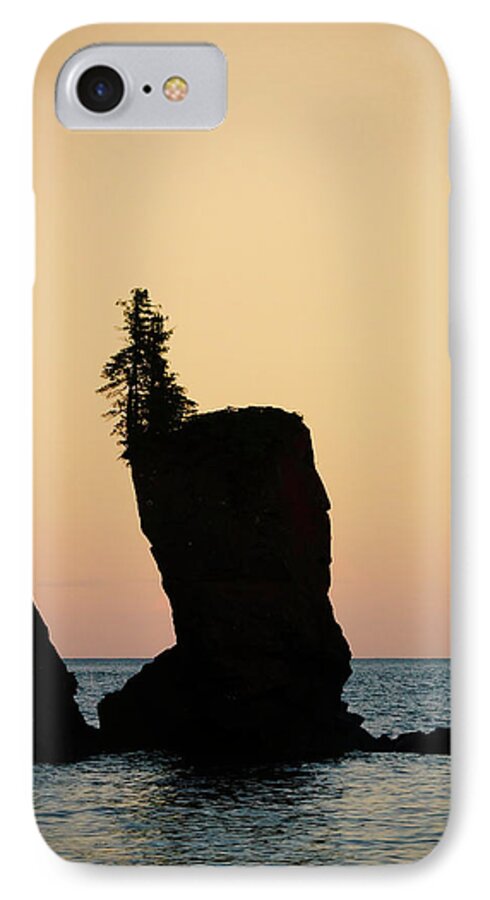 Sunrise iPhone 7 Case featuring the photograph Shovel Point on Lake Superior by Hermes Fine Art