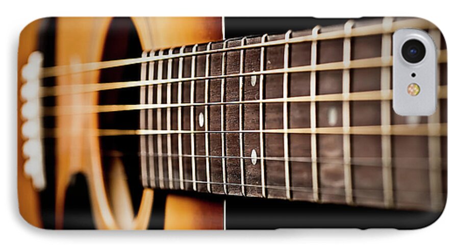 Six String Guitar iPhone 7 Case featuring the photograph Six String Guitar by Onyonet Photo studios