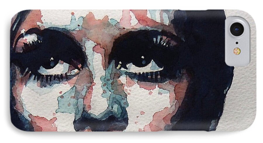 Twiggy iPhone 7 Case featuring the painting Sixties Sixties Sixties Twiggy by Paul Lovering