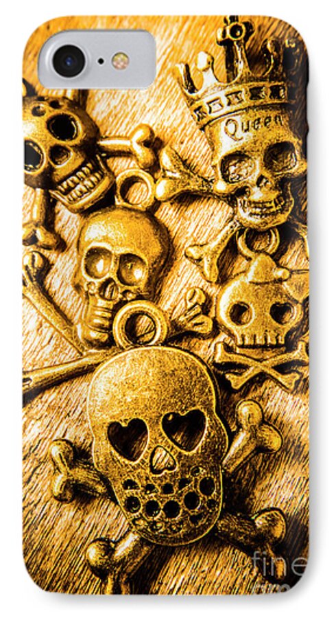 Skulls iPhone 7 Case featuring the photograph Skulls and crossbones by Jorgo Photography