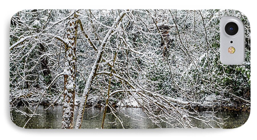 Cranberry River iPhone 7 Case featuring the photograph Snow Cranberry River by Thomas R Fletcher