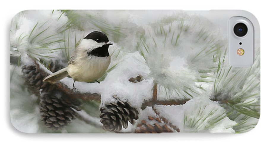 Bird iPhone 7 Case featuring the photograph Snow Day by Lori Deiter