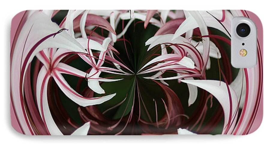 Spider Lily iPhone 7 Case featuring the photograph Spider Lily Orb by Bill Barber