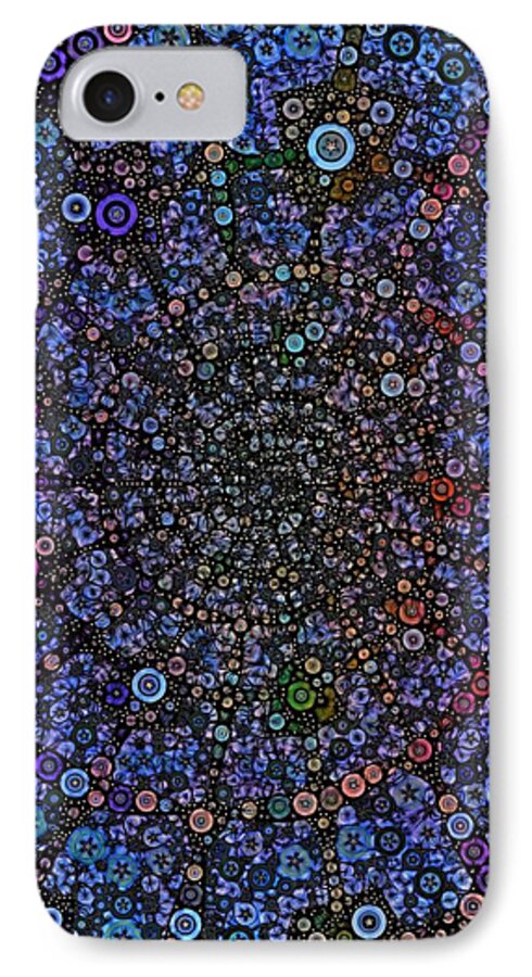 Stars iPhone 7 Case featuring the digital art Spiral Gallexy by Nick Heap