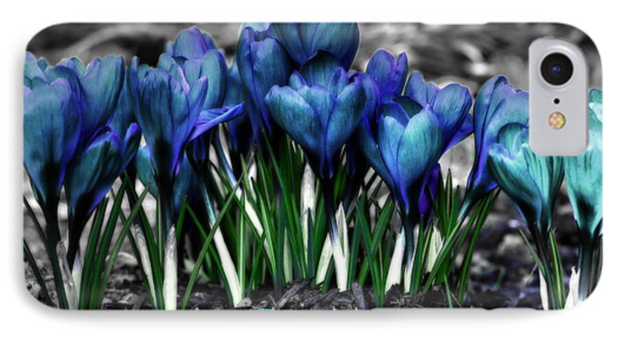 Spring iPhone 7 Case featuring the photograph Spring Rebirth - Text by Shelley Neff