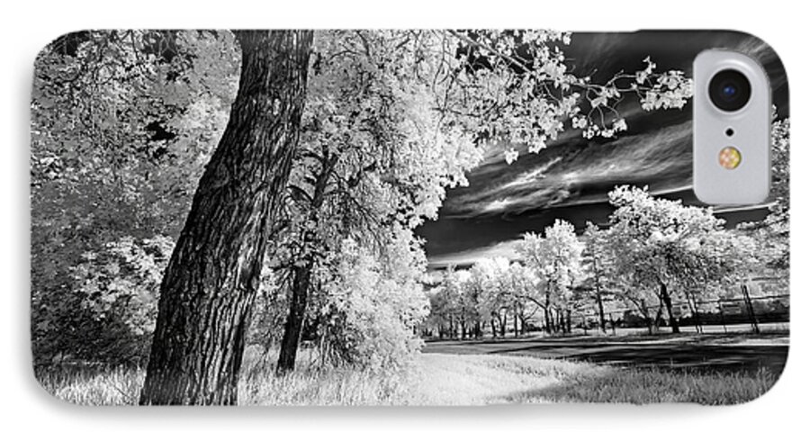 Infrared iPhone 7 Case featuring the photograph Spring Sky by Dan Jurak