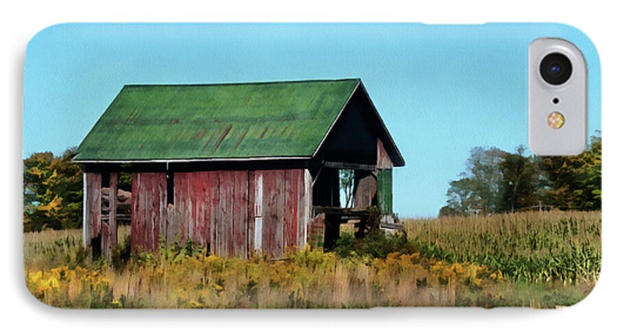 Barn iPhone 7 Case featuring the digital art Standing Silent by JGracey Stinson