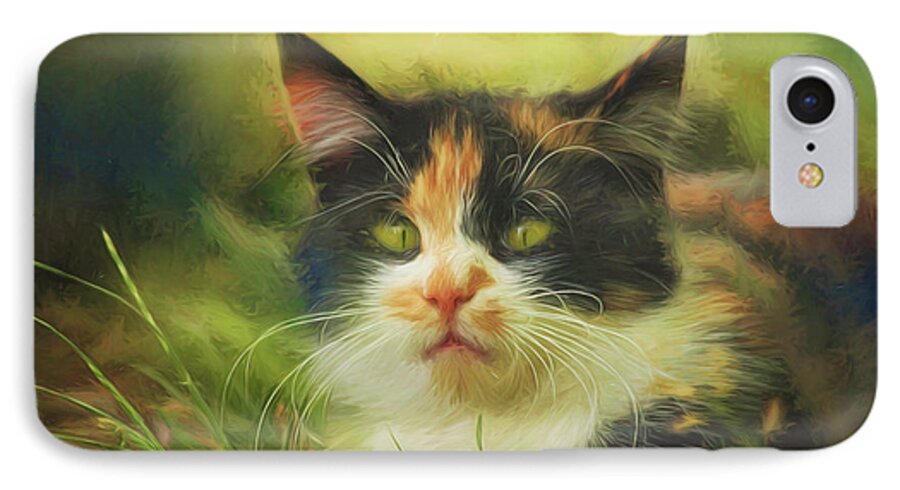 Photo iPhone 7 Case featuring the photograph Summer Cat by Jutta Maria Pusl