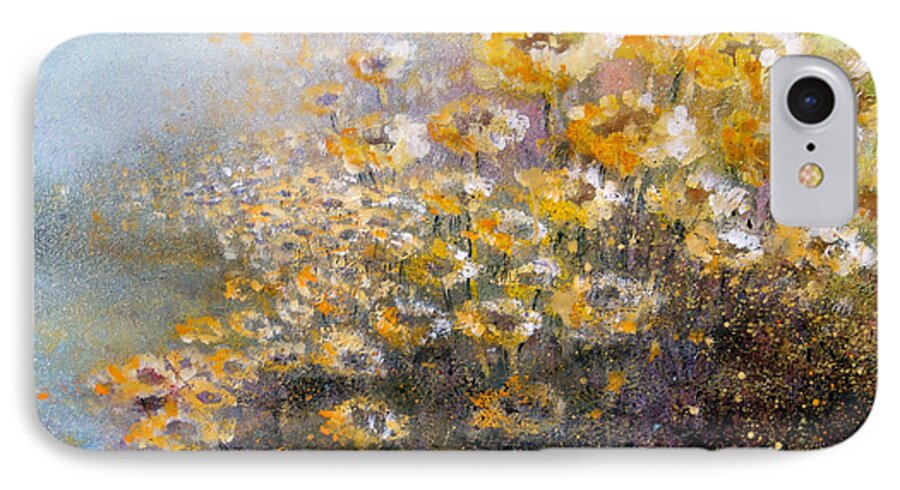 Flowers iPhone 7 Case featuring the painting Sunflowers by Andrew King