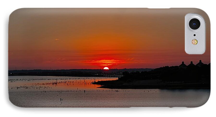 Sunrise iPhone 7 Case featuring the photograph Sunrise on Lake Ray Hubbard by Diana Mary Sharpton