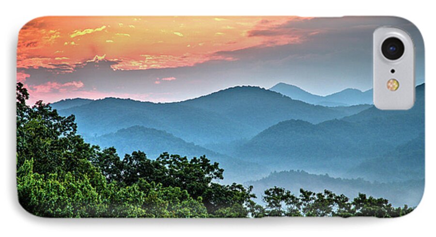 Smoky iPhone 7 Case featuring the photograph Sunrise Over the Smoky's by Douglas Stucky