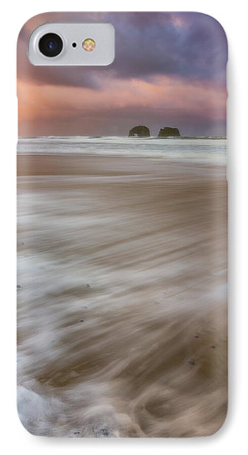 Oregon iPhone 7 Case featuring the photograph Sunrise Storm At Twin Rocks by Darren White