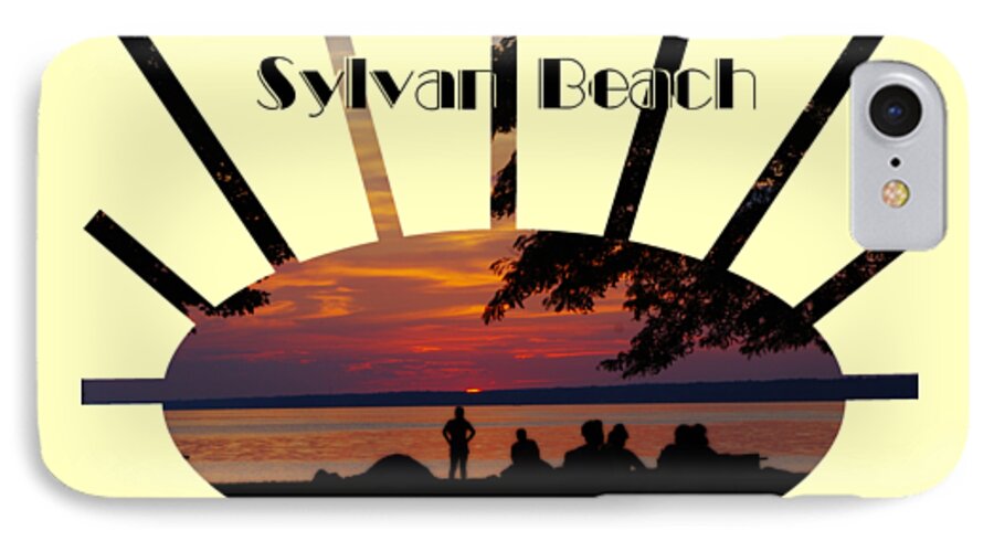 Lori Kingston iPhone 7 Case featuring the photograph Sunset at Sylvan Beach - T-shirt by Lori Kingston