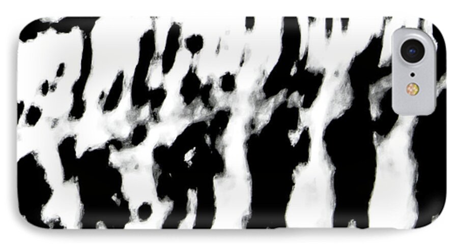 Abstract iPhone 7 Case featuring the photograph Surreal from Tire Tracks in Sand by Gina O'Brien