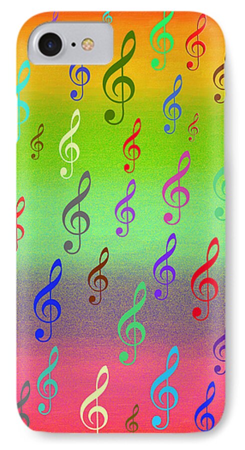 Digital Art iPhone 7 Case featuring the digital art Symphony of colors by Angel Jesus De la Fuente