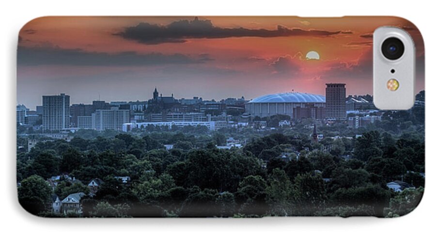 Syracuse iPhone 7 Case featuring the photograph Syracuse Sunrise by Everet Regal