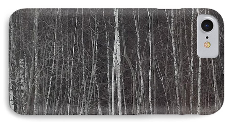 Trees iPhone 7 Case featuring the photograph The Dark Beyond The Trees by Jackie Mueller-Jones