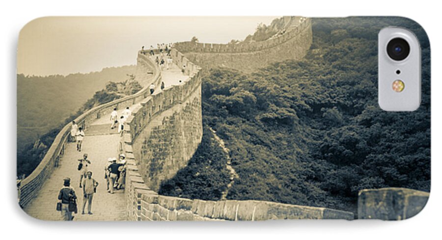 The Great Wall iPhone 7 Case featuring the photograph The Great Wall Of China by Heiko Koehrer-Wagner