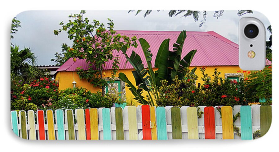 House iPhone 7 Case featuring the photograph The Happy House, Island of Curacao by Kurt Van Wagner