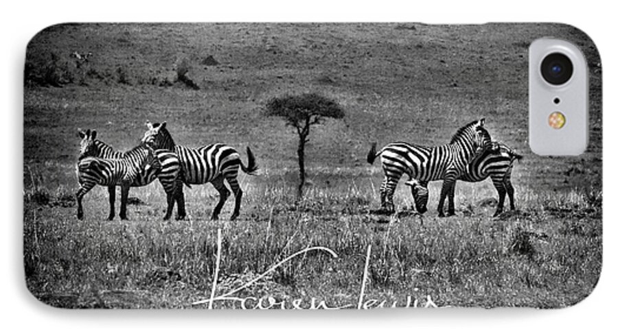 Masai Mara iPhone 7 Case featuring the photograph The Herd by Karen Lewis