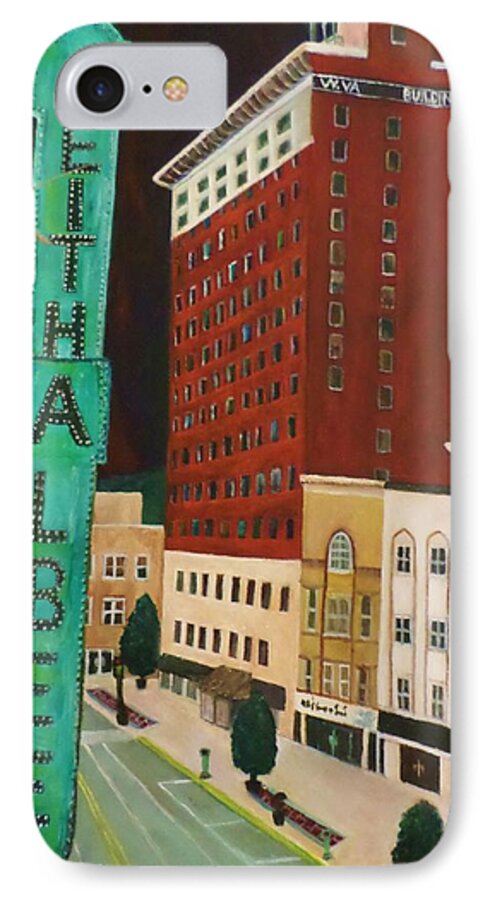 Huntington iPhone 7 Case featuring the painting The Keith Albee Theater by Christy Saunders Church