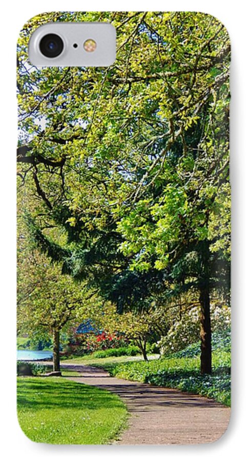 Trees iPhone 7 Case featuring the photograph The Lane at WAVERLY POND by VLee Watson
