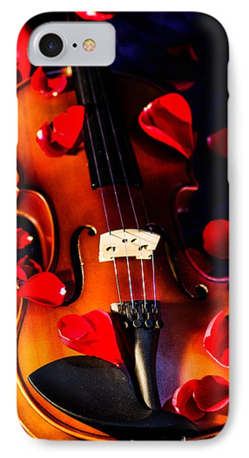  iPhone 7 Case featuring the photograph The musical rose petals by Gerald Kloss