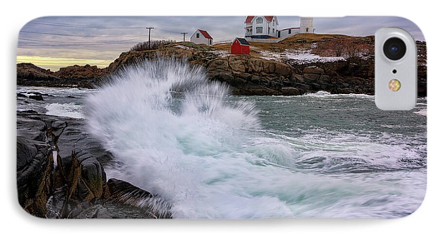 Maine iPhone 7 Case featuring the photograph The Nubble After A Storm by Rick Berk