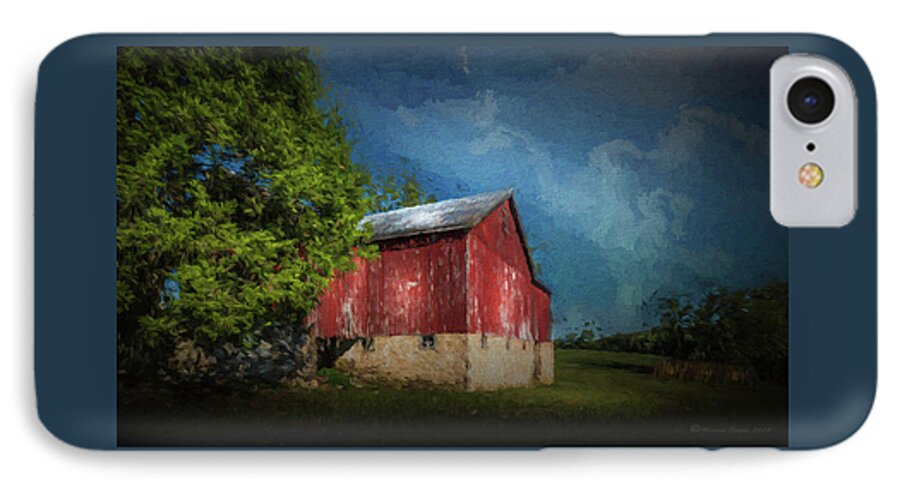Marvin Saptes iPhone 7 Case featuring the photograph The Red Barn by Marvin Spates
