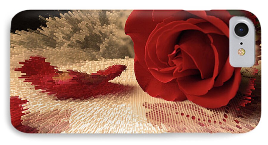 Rose iPhone 7 Case featuring the photograph The Rose by Bonnie Willis
