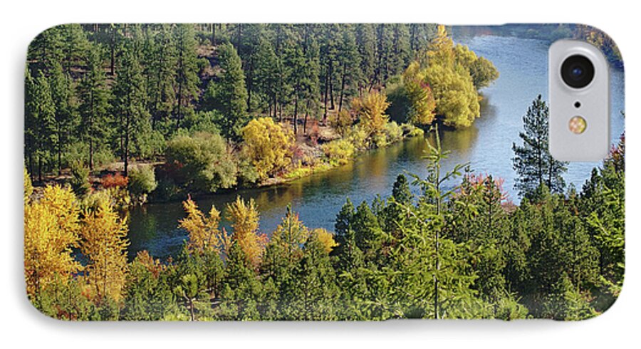 Nature iPhone 7 Case featuring the photograph The Spokane River by Ben Upham III