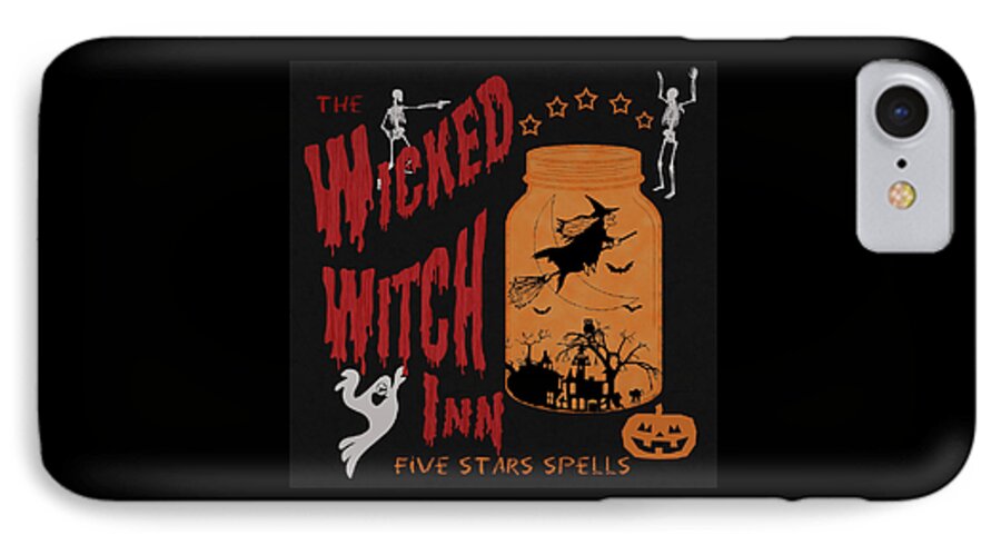 The Wicked Witch Inn iPhone 7 Case featuring the painting The Wicked Witch Inn by Georgeta Blanaru