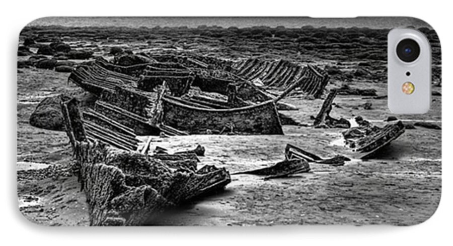 Trawler iPhone 7 Case featuring the photograph The Wreck Of The Steam Trawler by John Edwards