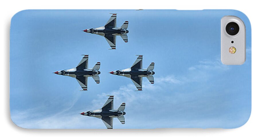 Air Force Thunderbirds iPhone 7 Case featuring the photograph Thunderbirds by Linda Constant