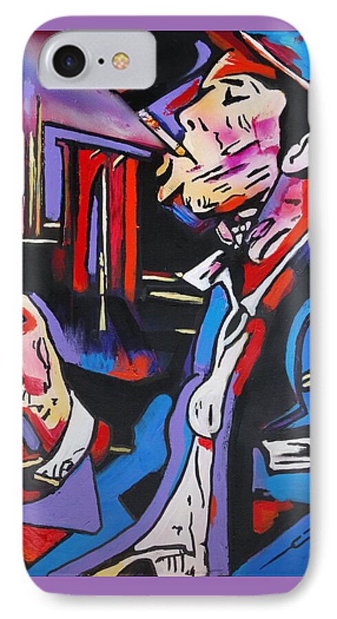 Tom Waits iPhone 7 Case featuring the painting Tom Traubert's Blues by Eric Dee