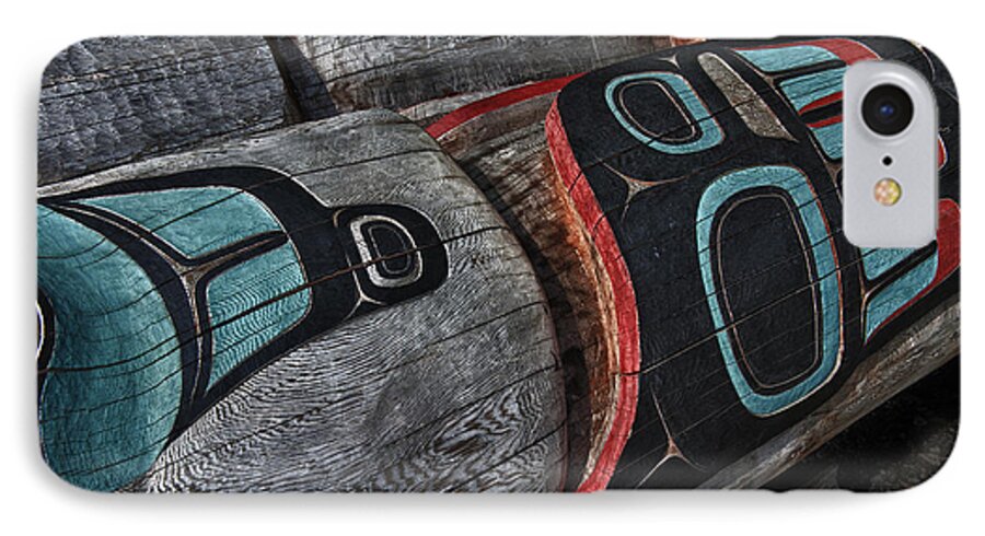 Alaska iPhone 7 Case featuring the photograph Totems Horizontal by Gary Warnimont