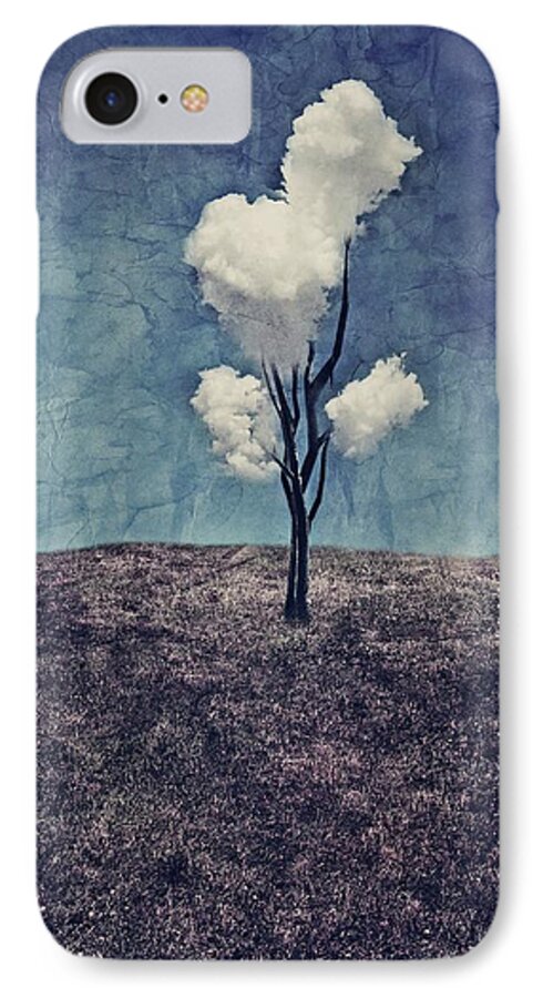 Tree iPhone 7 Case featuring the digital art Tree Clouds 01d2 by Aimelle
